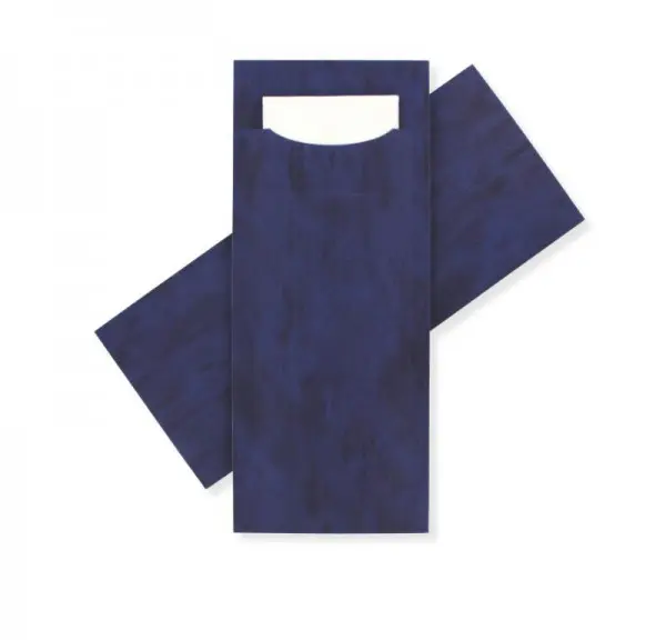 Standaard Bestekzakje <br /> Blauw 200 x 85 mm <br /> (per 3000 stuks)