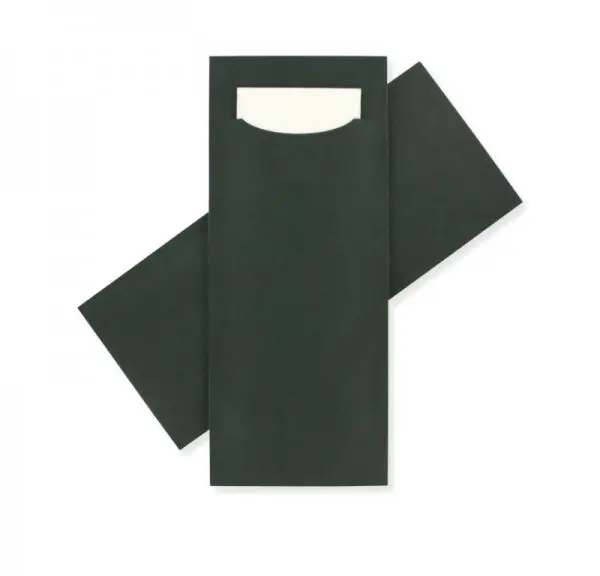 Standaard Bestekzakje <br /> Groen 200 x 85 mm <br /> (per 3000 stuks)