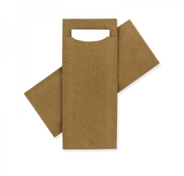 Standaard Bestekzakje <br /> Kraft Bruin 200 x 85 mm <br /> (per 3000 stuks)