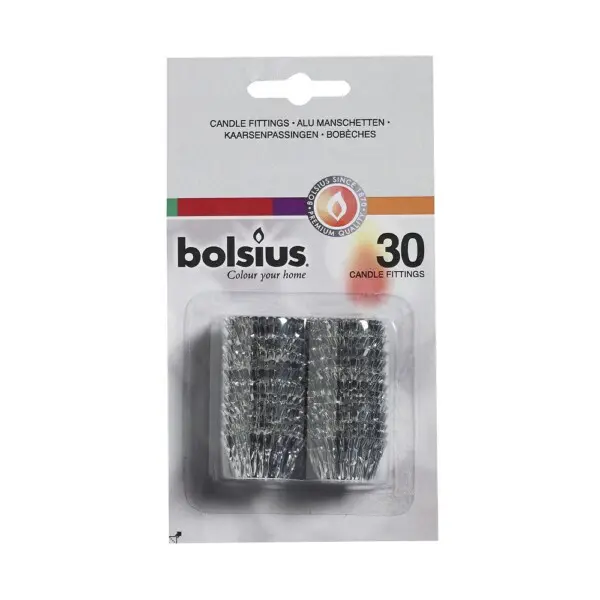 Bolsius Kaarsenpassingen Aluminium (per 30 stuks)