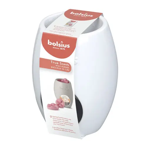 Bolsius Aromatic Waxbrander Ellips Wit (2 stuks)