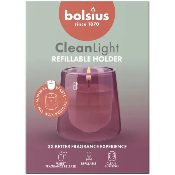 Bolsius Starterskit Clean Light Cedarwood & Vetiver (4 stuks)