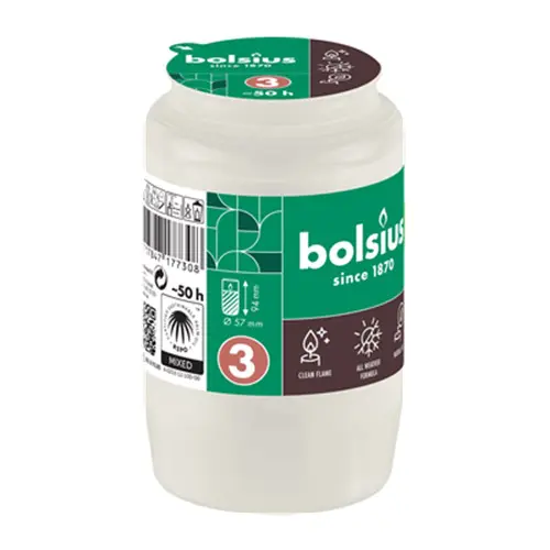 Bolsius Compolight Nr. 3 Wit (per stuk)