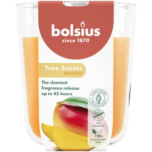 Bolsius Geurglas 97/85 True Scents Mango (per stuk)