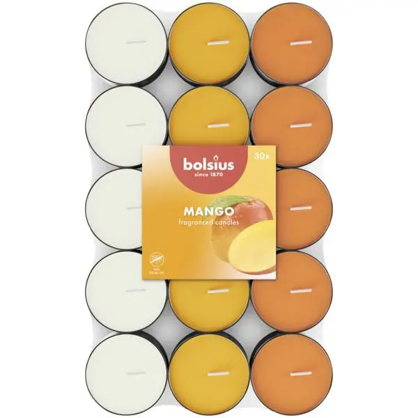 Bolsius Geurtheelicht 3,5 uur Mango (30 stuks)