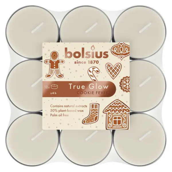 Bolsius Geurtheelicht True Scents Cookie Fever (18 stuks)