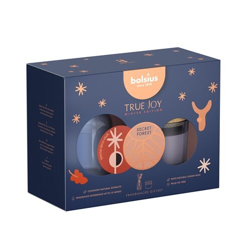 Bolsius Giftset True Joy Secret Forest (per stuk)