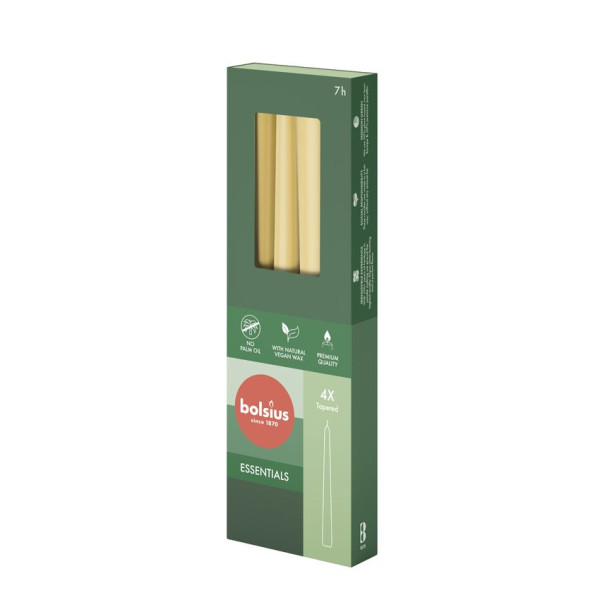 Bolsius Gotische Kaars Oat Beige (4 stuks)