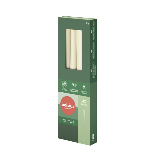 Bolsius Gotische Kaars Soft Pearl (4 stuks)
