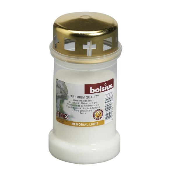 Bolsius Herdenkingslicht Nr. 3 Met Deksel Transparant (per stuk)