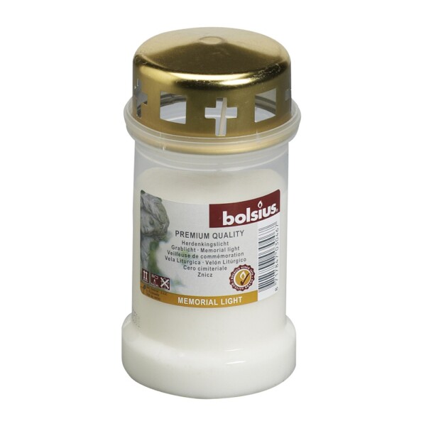 Bolsius Herdenkingslicht Nr. 3 Met Deksel Transparant (per stuk)
