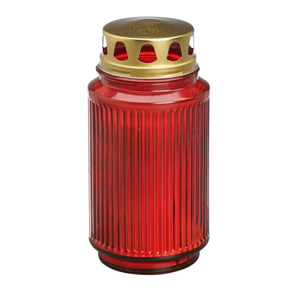 Bolsius Lantaarnglas Met Deksel Rood (per stuk)