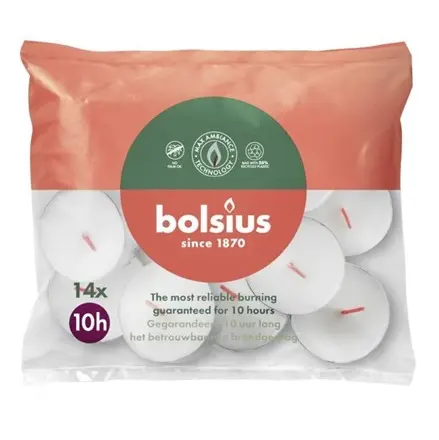 Bolsius Maxi-licht 10-uur (14 stuks)