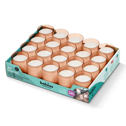 Bolsius Professional ReLight Navullingen Roze (20 stuks)