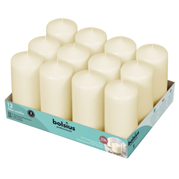 Bolsius Professional Stompkaars Ivoor 120/60 (per stuk)