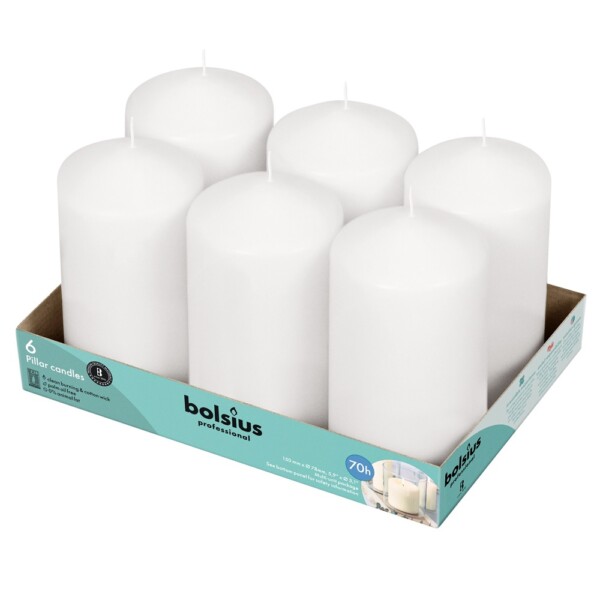 Bolsius Professional Stompkaars Wit 150/80 (per stuk)