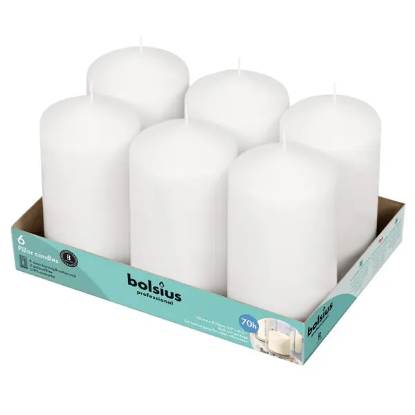 Bolsius Professional Stompkaars Wit 150/80 (per stuk)
