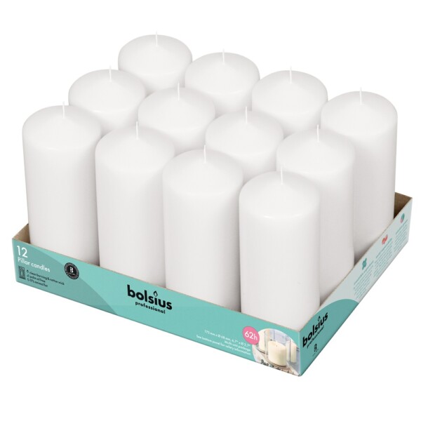 Bolsius Professional Stompkaars Wit 170/70 (per stuk)