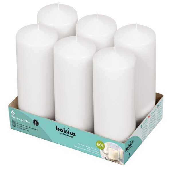 Bolsius Professional Stompkaars Wit 200/70 (per stuk)