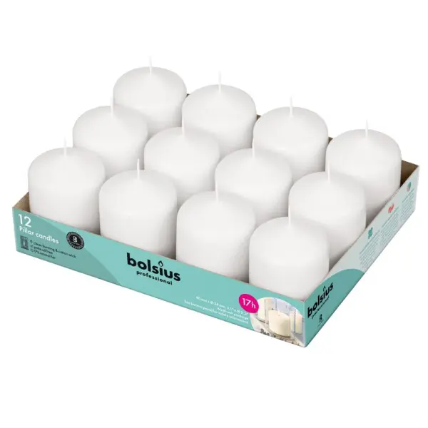 Bolsius Professional Stompkaars Wit 80/60 (per stuk)