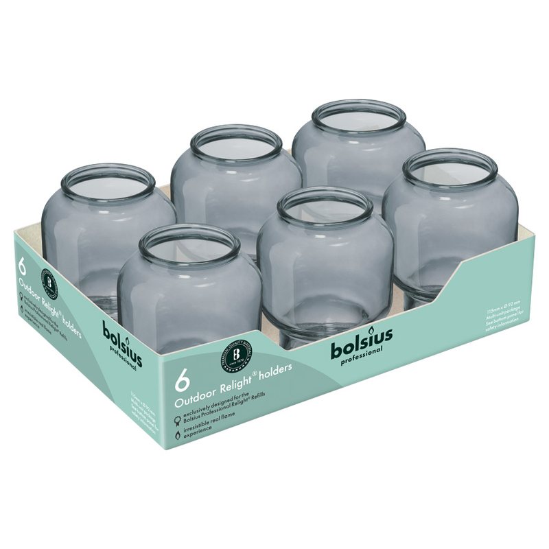 Bolsius Relight Houder Sphere Grijs (per stuk) - Afbeelding 3