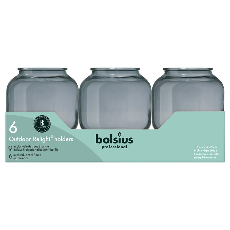 Bolsius Relight Houder Sphere Grijs (per stuk) - Afbeelding 2