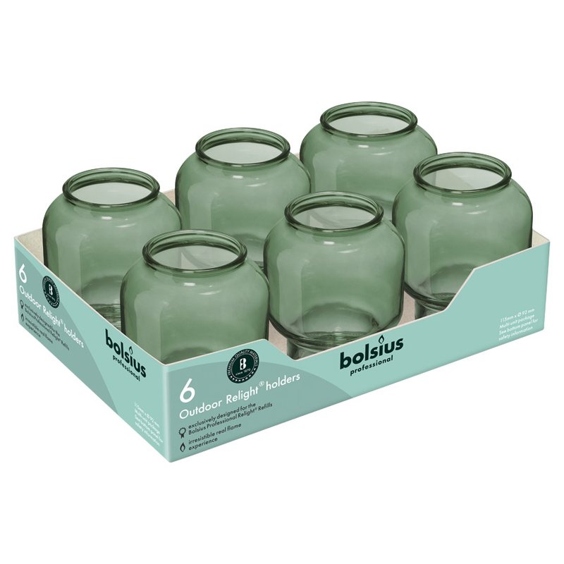 Bolsius Relight Houder Sphere Olijfgroen (per stuk) - Afbeelding 2
