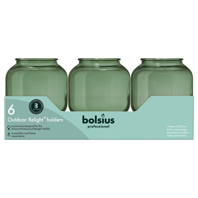Bolsius Relight Houder Sphere Olijfgroen (per stuk) - Afbeelding 3