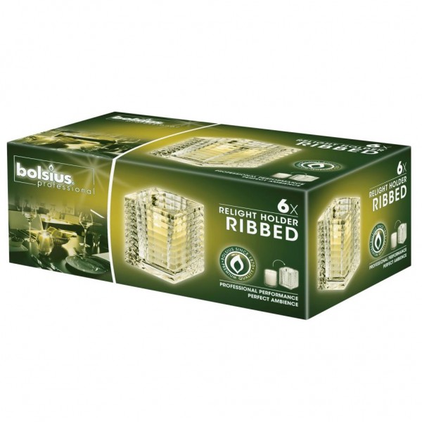 Relight Houder Ribbed Bolsius (per stuk)