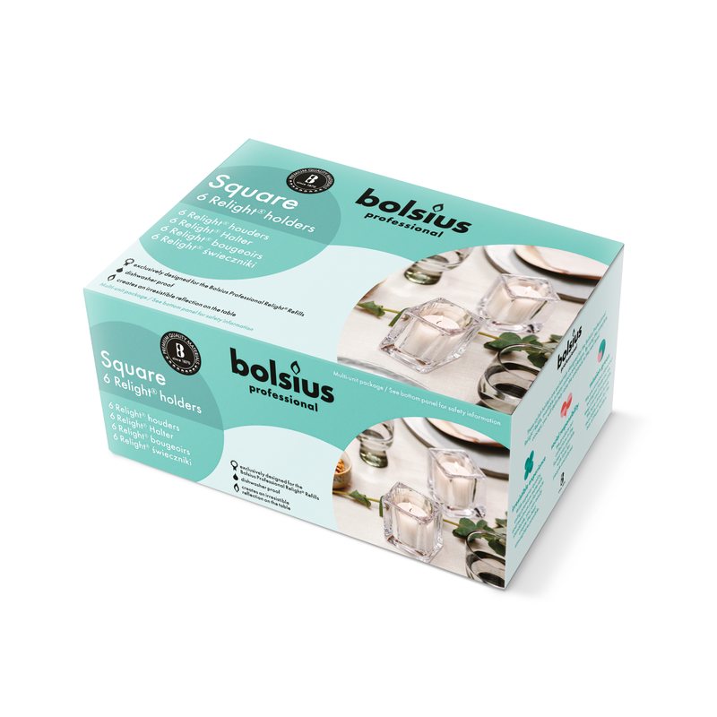 ReLight Houder Square Bolsius (per stuk) - Afbeelding 2
