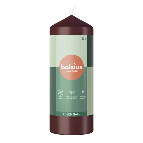 Bolsius Stompkaars Velvet Red 150/58 (per stuk)