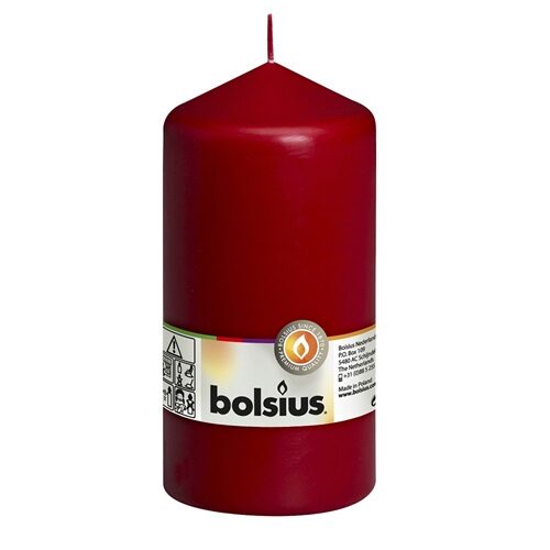 Bolsius Stompkaars Wijnrood 150/78 (per stuk)
