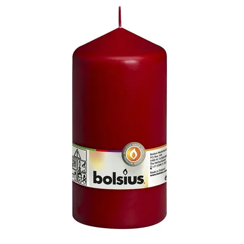 Bolsius Stompkaars Wijnrood 150/78 (per stuk)