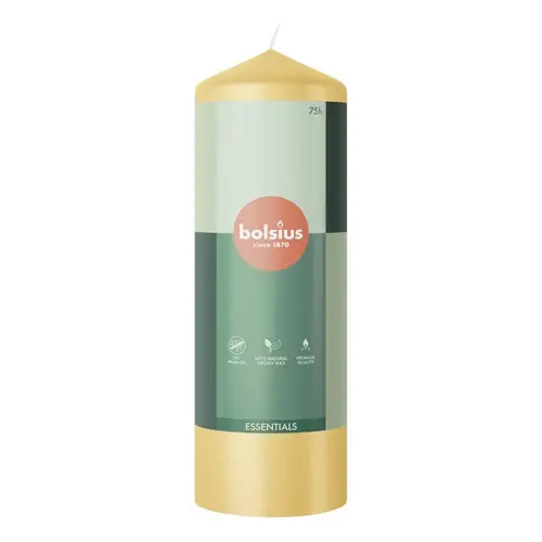 Bolsius Stompkaars Delicate Red 200/68 Oat Beige (per stuk)