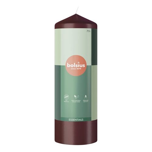 Bolsius Stompkaars Velvet Red 200/68 (per stuk)
