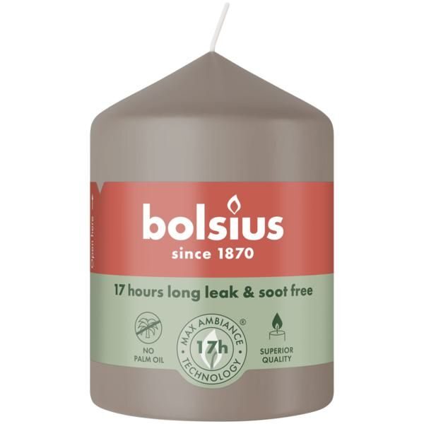 Bolsius Stompkaars 80/60 Licht Taupe (per stuk)
