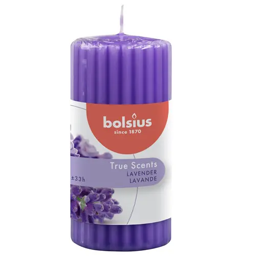 Bolsius Geurstompkaars 120/60 True Scents Lavender (6 stuks)