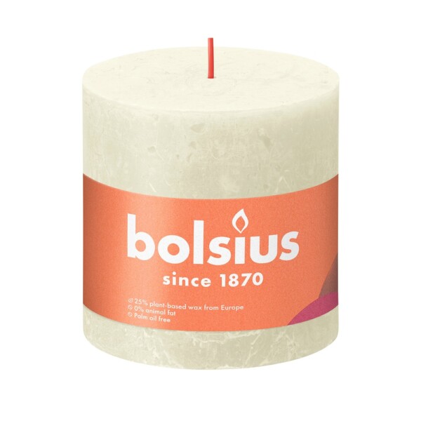 Bolsius Stompkaars Rustiek 100/100 Soft Pearl (per stuk)