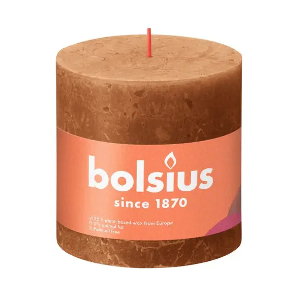 Bolsius Stompkaars Rustiek 100/100 Spice Brown (per stuk)