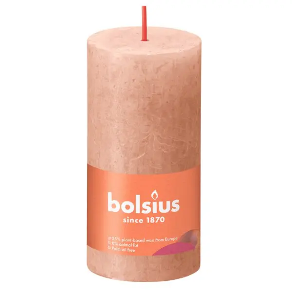 Bolsius Stompkaars Rustiek 100/50 Creamy Caramel (per stuk)