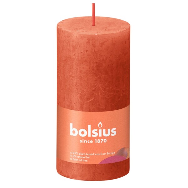 Bolsius Stompkaars Rustiek 100/50 Earthy Orange (per stuk)