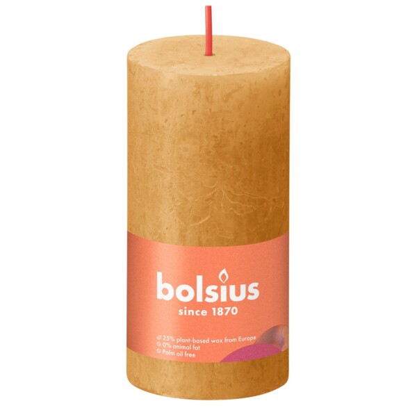Bolsius Stompkaars Rustiek 100/50 Honeycomb Yellow (per stuk)