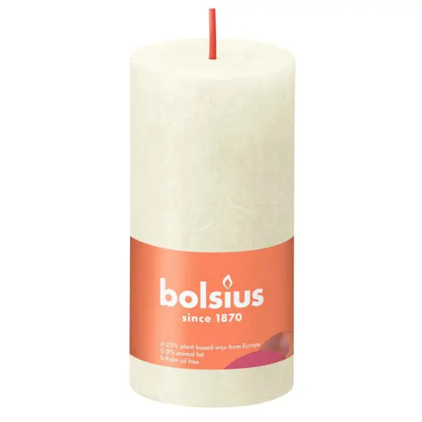 Bolsius Stompkaars Rustiek 100/50 Soft Pearl (per stuk)