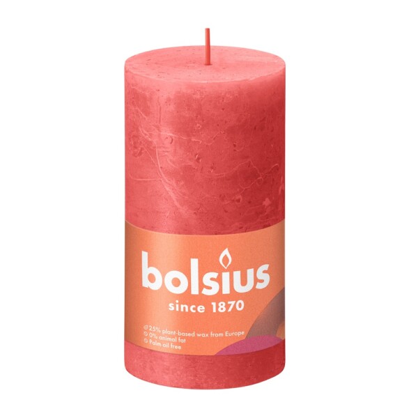 Bolsius Stompkaars Rustiek 130/68 Blossom Pink (per stuk)