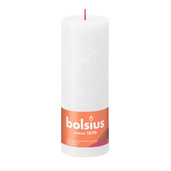 Bolsius Stompkaars Rustiek 190/68 Cloudy White (per stuk)