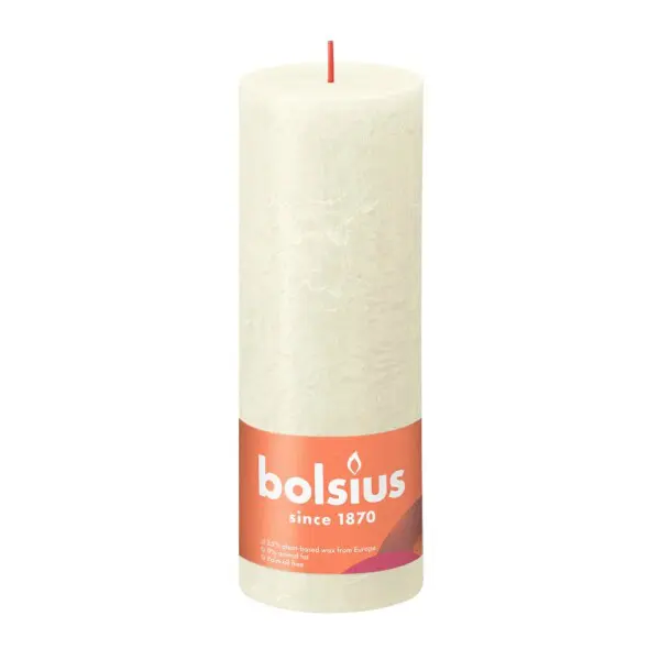 Bolsius Stompkaars Rustiek 190/68 Soft Pearl (per stuk)