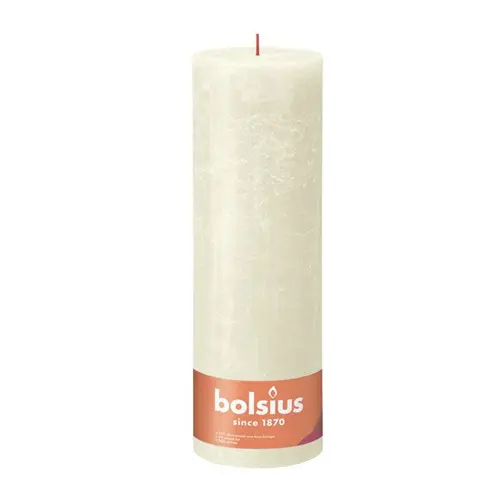 Bolsius Stompkaars Rustiek Shine 300/100 Soft Pearl (per stuk)