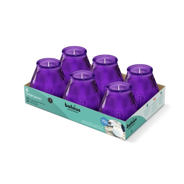 Bolsius Twilight Paars (6 stuks)