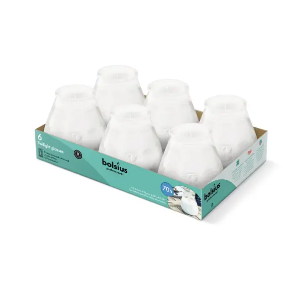 Bolsius Twilight Wit (6 stuks)