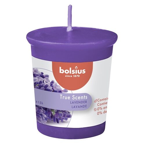 Bolsius Votive 15 uur Navullingen Lavendel (24 stuks)